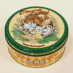 お菓子缶 《※缶のみ》 101匹わんちゃん　ディズニーランド土産　キャラクター缶