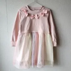 送料込み❢　裏起毛ワンピース　110㎝　ピンク