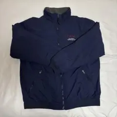 L.L.Bean ウォームアップジャケット 裏フリース L ネイビー