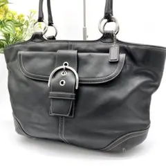 希少COACH Archive 00s Sohoトートバッグ Y2K 本革　黒