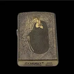 ライター ZORRO オイルライター ブラス 真鍮 仏像 彫刻 Zippo 型