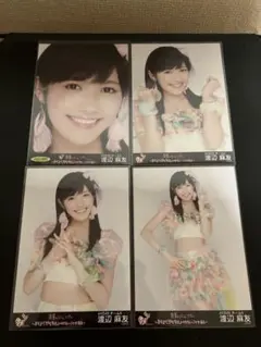 山﨑空 AKB48 名残り桜 会場限定生写真 第4弾 4種コンプ+赤フレーム