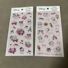 【新品未開封】おしゃれキャット　マリーエポキシラメシール　２種セット　ディズニー