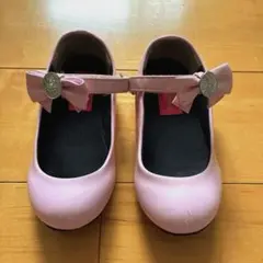 ディズニー　ビビディバビデブティック　リボンシューズ　ピンク色　21cm
