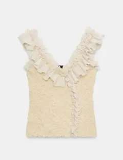 ロマンティックニットトップス