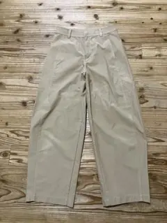 ユニクロ　ジャージーバレルレッグパンツ　Ｍ　ベージュ