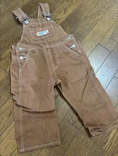 ブラウンコットンオーバーオール