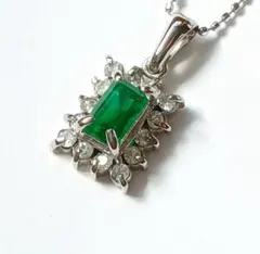 エメラルド ネックレス イミテーション トップのみ ビジュー ペンダントトップ