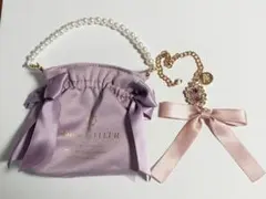 Maison de FLEUR ミニダブルリボントートチャーム リボンチャーム