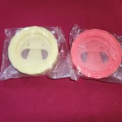 《２点》缶バッジスタンド　イエロー&レッド