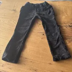 かわいいサイドポケット120黒いスリムフィットパンツ