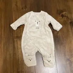 くま カバーオール ロンパース 防寒 アウター ジャンプスーツ プレオール