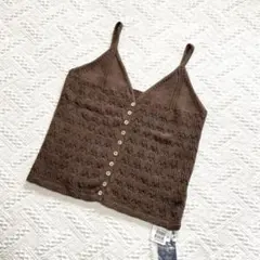 【新品】Ample シェルボタン ニットキャミソール ヤマダヤのサムネイル