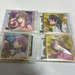 豆ガシャ色紙 物語シリーズ×STEINS;GATE 15周年コラボ 4個セット