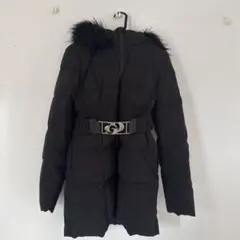 DKNY シルバー グレーロングダウンコート - メルカリ