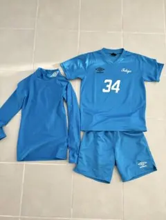 アンブロ サッカー ウェア 3点セット（シャツ、パンツ、長袖インナー）