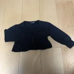 値下！COMME CA ISM 黒のカーディガン　ボレロ　サイズ80 フォーマル