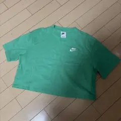 NIKE クロップド丈 Tシャツ ライトグリーン Sのサムネイル