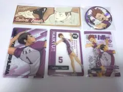 ハイキュー!!　ステッカー　缶バッジ　クリアカード　天童覚　牛島若利