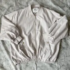 ikka ブルゾン　ピンクベージュ　ジャンバー