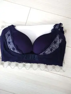 ロザブルー　ナイトブラ、ショーツセット　ネイビーMサイズ