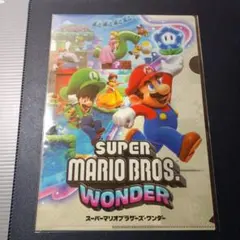 スーパーマリオブラザーズ ワンダー ビックカメラ特典 クリアファイル ステッカー