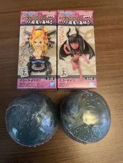 ワンピース チビフィギュア カク、コビー、ニコロビン、ブラックマリア