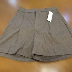 GU ブラウン チェック柄 ショートパンツ XL