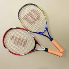 テニス　ウェルソン　ゴーセン　ジュニア　キッズ用　ラケット　2本セットのサムネイル