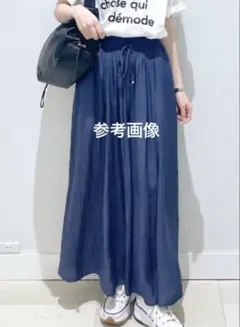 グローバルワーク　サラサラリラックスワイドパンツ
