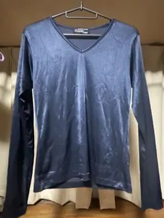 REATS TAILOR ZAZOUS ネイビー Vネック 長袖カットソー レア