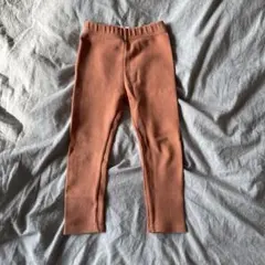 monmimi オレンジ茶 レギンスパンツ