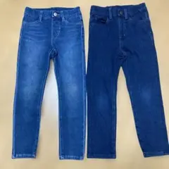 2本セット　ユニクロ　デニムパンツ　ヒートテックデニム　120センチ　110