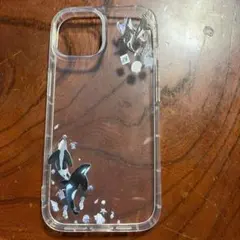 iPhon 15 ケース 海　シャチ柄