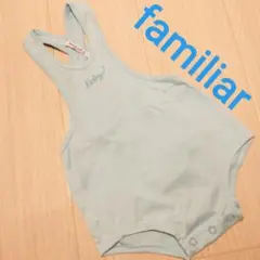 レトロ familiar ファミリア サロペット 70 ロンパース カバーオール