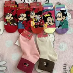しまむら　リトシー　ミッキー ミニー キッズ靴下　7足セット