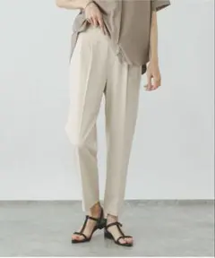 GLOBAL WORK 우츠크 실루엣 DRY 테이퍼드 팬츠 아이보리 L