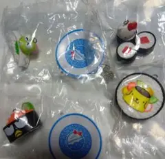 ガチャガチャ サンリオ お寿司キーチェーン 4点まとめ売り