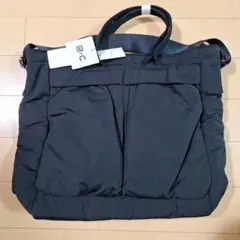 新品　タグ付き　UNIQLO C 2WAY　ユーティリティバッグ　 ブラック
