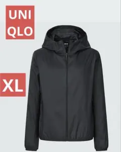 UNIQLO ポケッタブルUVカットパーカ☆レディースXL　ネイビー