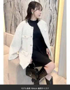 2025年最新】DAZZLIN ボアフレンチブルゾン ホワイトの人気アイテム