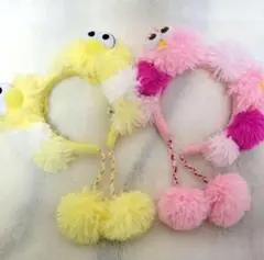 【新品未使用】USJ セサミストリート ボンボンカチューシャ ペア