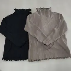 ever closet 長袖リブカットソー 2枚セット 110cm