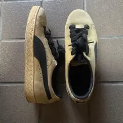 PUMA SUEDE イエロー ブラック スニーカー