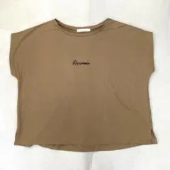アバハウス カットソー フレンチスリーブ コットン シンプル ベージュ フリーのサムネイル