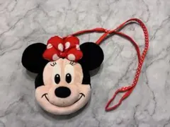 ディズニー　ミニー　パスケース　コインケース　ポシェット　リール付き