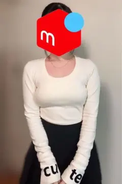 SHEIN ホワイト長袖トップス