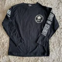 TFOA スカルプリント 長袖シャツ M 黒