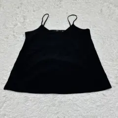 ユニクロ UNIQLO ドレープキャミソール 黒 ブラック Sサイズ