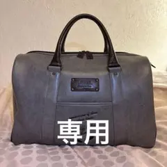 SHERIFF 合成皮革 ダッフルバッグ グレー